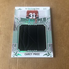 2020/21 LEAF ITG USED CAREY PRICE JUMBO PAD #1/1 EMERALD WOW