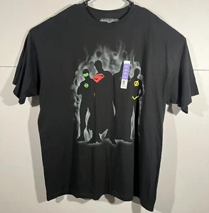 Justice League Mens Black T Shirt Graphic Tee Short Sleeve Crewneck Size 2XL - Picture 1 of 7