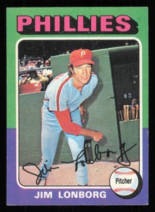 1975 Topps #94 Jim Lonborg Baseball Card - - Excellent