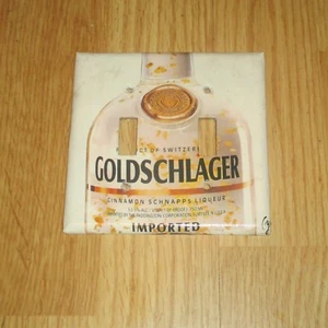 Vintage Style GOLDSCHLAGER Cinnamon Schnapps 2 HOLE Light Switch Cover Plate - Picture 1 of 1