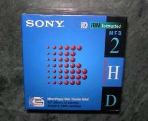 Sony Micro Floppy Disk Double Sided 3.5" 90mm 10 Pack 10MFD-2HD 1.44MB - Picture 1 of 4