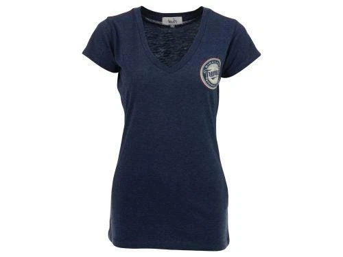 TOO CUTE! Minnesota Twins Women's Outfield V-Neck T-Shirt Size M MSP $40 _S177 - Image 1 of 1
