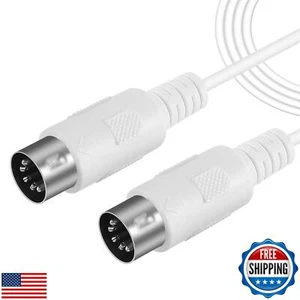Ridgeyard 4.9ft MIDI Cable 5-Pin Male to Male MIDI Cable for MIDI Keyboard MI - Picture 1 of 5
