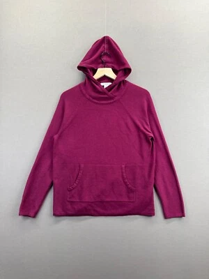 Liz Claiborne Womens Pink Hoodie Pullover Pockets Long Sleeves Size Medium - Image 1 of 4