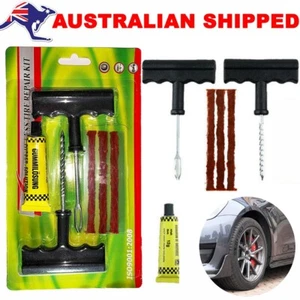 Tyre Repair Kit Tire Puncture Emergency Tools Set Motorcycle Bike Car Tubeless - Picture 1 of 9