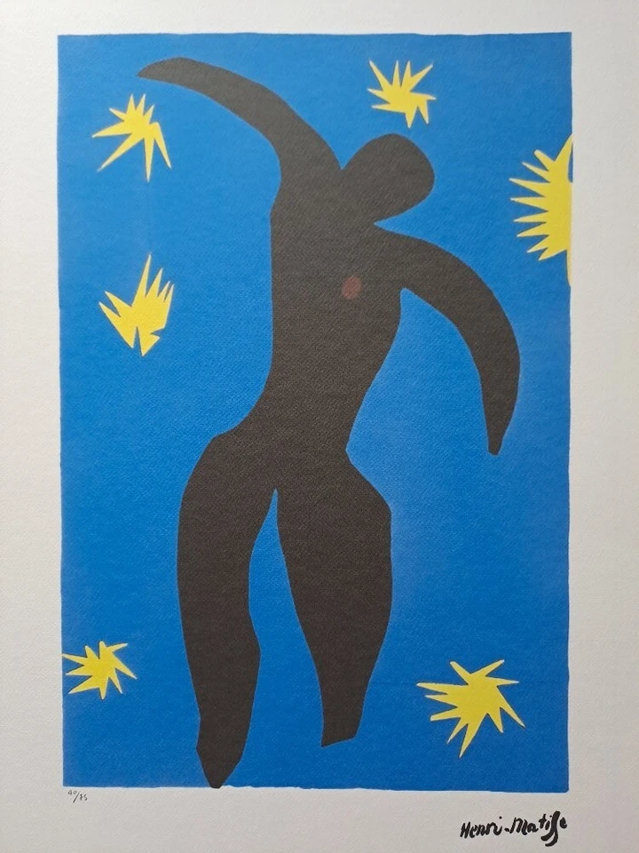 Анри Матисс подписанный - Икар - сертификат SPADEM Париж - Изображение 1 из 4