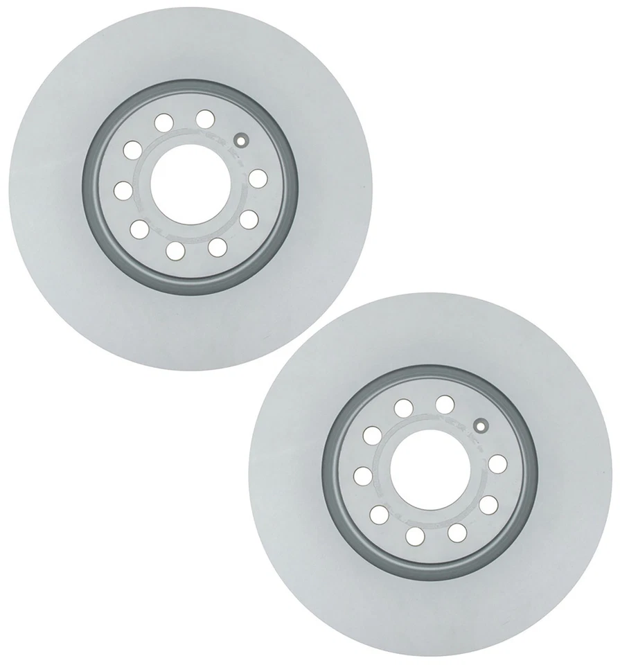 Pair Set of 2 Front Coated Disc Brake Rotors ACDelco For Volkswagen Jetta Wagon - Image 1 of 1