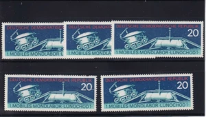 DDR MNH ** 1659 SC 1285 Lunokhod 1 (5x) - Picture 1 of 1