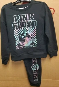 New PINK FLOYD girls Sweatshirt & jogger Pants 7/8 - Picture 1 of 2