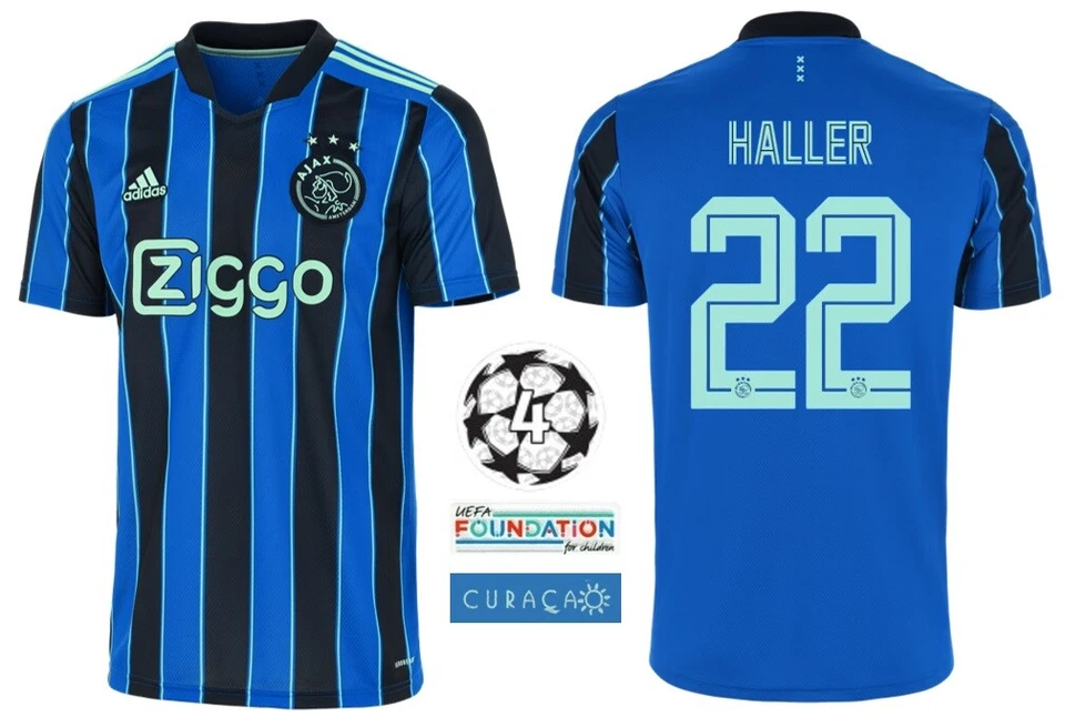 Trikot Adidas Ajax Amsterdam 2021-2022 Away UCL - Haller 22 I Champions League  - Bild 1 von 2