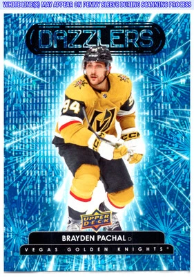 2022-23 Upper Deck Brayden Pachal #DZ-145 Dazzlers Blue - Image 1 of 2