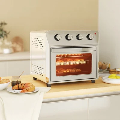 HOMCOM Mini Backofen mit Umluft 24 L 1600W 90-230℃  Heißluftofen mit Timer - Bild 1 von 4