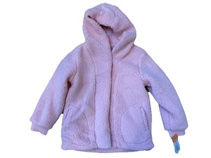 Girls Sherpa Faux Shearling Jacket Coat Cat & Jack Pink Size Large 10 12 NEW - Picture 1 of 4