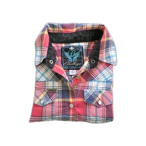 Bullzye Western Arena Long Sleeve Shirt Ladies Size 8 - Picture 1 of 5