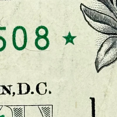 Star Note Error Filled in Star 2017 Boston District A Free Shipping - Image 1 of 4