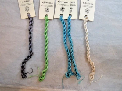 Gloriana Princess Perle Lot of 5 Assorted Colors 100% Silk 10 yards ea.     B144 - Image 1 of 2