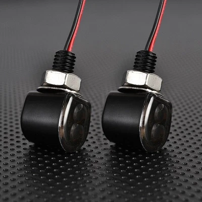 2x Motorcycle LED Turn Signal Mini Light For Harley Dyna Super Wide Glide FXDWG — 第 1/4 张图片