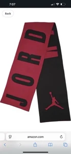 Bufanda de lujo de gran tamaño marca Nike Air Jordan (negro/rojo/cáñamo) - Imagen 1 de 1
