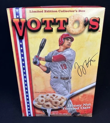Joey Votto’s Toasted Oats Cereal MLB Cincinnati Reds MVP Ltd Ed Sealed Exp 2013 - Image 1 of 4