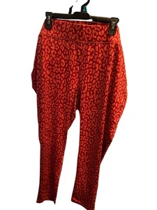 Sport Savvy Petite Printed Ankle Leggings Burgundy Animal 3X New - Picture 1 of 3