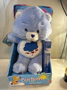 Vintage NRFB NWT GRUMPY BEAR Care Bears Play Along Plush 2002 w/Sealed VHS Tape - Picture 1 of 4