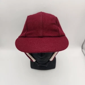 Carhartt Woman's Trapper Hat Wool Defender Canvas S Maroon Lined - Picture 1 of 13