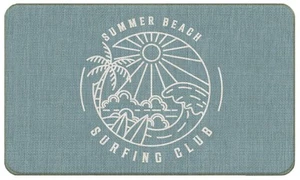 Summer Beach Welcome Mats - Coastal Doormats, Kitchen Rugs, 17x30 - Picture 1 of 6