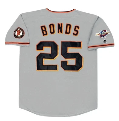 Barry Bonds San Francisco Giants 2002 World Series Road Jersey Men's (L-XL) - Image 1 of 4