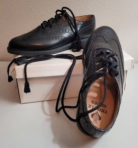 NEW Thistle Leather Ghillie Brogue Kilt Shoes Leather Tassels Men's Sz US 9 Wide - Picture 1 of 11