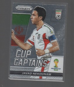 JAVAD NEKOUNAM 2014 PANINI PRIZM WORLD CUP CAPTAINS CARD #15