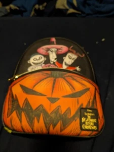 Loungefly Disney Nightmare Before Christmas Oogie's Boys Pumpkin Mini Backpack - Picture 1 of 11