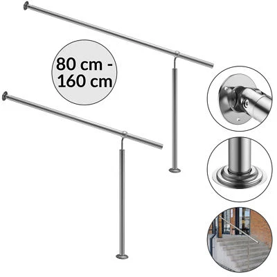 Monzana Eingangsgeländer Treppengeländer Handlauf Edelstahl Brüstung Außen Innen - Bild 1 von 4