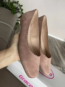 Damen Schuhe Pumps Slingpump 41 Ballerinas Neu Loafer Slipper Wildlederoptik - Bild 1 von 2