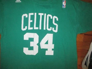 Older Green BOSTON CELTICS #34 Paul Pierce T Shirt Large Adidas - Picture 1 of 5