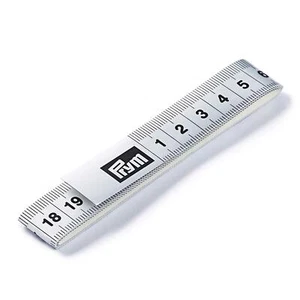 Maßband Fixo Plus selbstklebend 150 cm/cm Poly-Fiber-Gewebe silberfarbig 5 cm - Bild 1 von 2