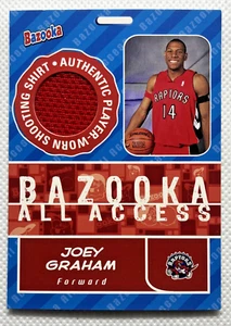 2005-06 Bazooka - Camiseta de acceso completo - #BAA-JG Joey Graham - Toronto Raptors - Imagen 1 de 2