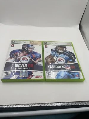 2 XBOX 360 游戏 NCAA 08 足球和 Madden NFL 08 - 上传选秀课程 — 第 1/4 张图片