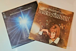 2 Barbra Streisand VINYL LPS A Christmas Album & Season’s Greetings LIMITED ED - Picture 1 of 20