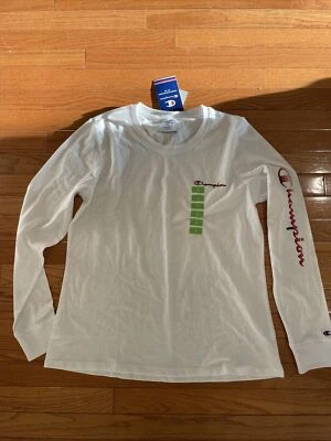 Top de mujer Champion manga larga blanco grande Champion en la parte delantera y manga nuevo con etiquetas Foto 1 de 4