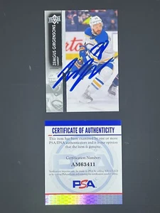 Zemgus Girgensons Signed 2021-22 Upper Deck IP Auto PSA/DNA Buffalo Sabres - Picture 1 of 2