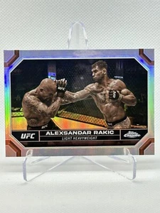 2024 Topps cromo UFC Alexsandar Rakic Sepia refractor #11 - Imagen 1 de 2