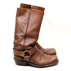 VTG 1970 Dexter High Riders Mens Harness Boots 9.5 Brown Leather Scoville W851-3