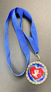 Amor 20 Sterne Medaille blaues Band - Bild 1 von 7