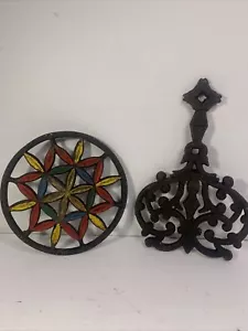 Lote de dos remaches de hierro fundido de colección - Imagen 1 de 9