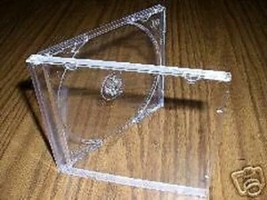 100 NEW 10.4MM SINGLE JEWEL CASES W/ CLEAR TRAY WITH CDA LOGO,  KC04PK-CDA