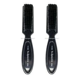Scalpmaster Clipper Cleaning Brush Soft Nylon Bristles Barber Brush Plastic 2 pc