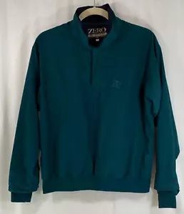 Giacca maglione a vento Zero Restriction uomo L manica lunga quarto snap verde - Foto 1 di 9