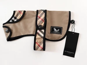 Chaqueta Burberry Nova Check Beige para Perro Abrigo para Perro Talla 10" 25 cm Sin Usar K8 - Imagen 1 de 6