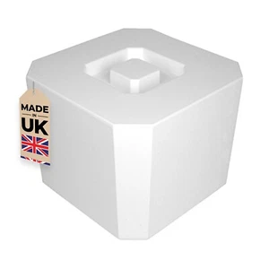 Octagonal Ice Bucket White 6ltr | Plastic Square Ice Cube Bucket Cooler - Picture 1 of 6