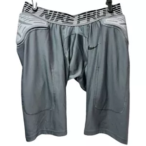 Nike Pro Football Girdle Padded 3 Pads Hyperstrong Compression Athletic Gray XXL - Picture 1 of 6